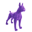 Statue Chien Boxer Animaux Resine - 110cm - Violet - ANIMAUX-RESINE.FR