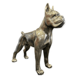 Statue Chien Boxer Animaux Resine - 50cm - Bronze - ANIMAUX-RESINE.FR