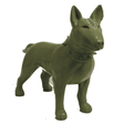 Statue Chien Bull Terrier Animaux Resine - 110cm - Vert Kaki - ANIMAUX-RESINE.FR