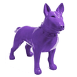 Statue Chien Bull Terrier Animaux Resine - 110cm - Violet - ANIMAUX-RESINE.FR