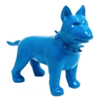 Statue Chien Bull Terrier Animaux Resine - 60cm - Bleu - ANIMAUX-RESINE.FR