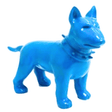 Statue Chien Bull Terrier Animaux Resine - 60cm - Bleu Ciel - ANIMAUX-RESINE.FR