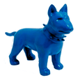 Statue Chien Bull Terrier Animaux Resine - 60cm - Bleu Nuit - ANIMAUX-RESINE.FR