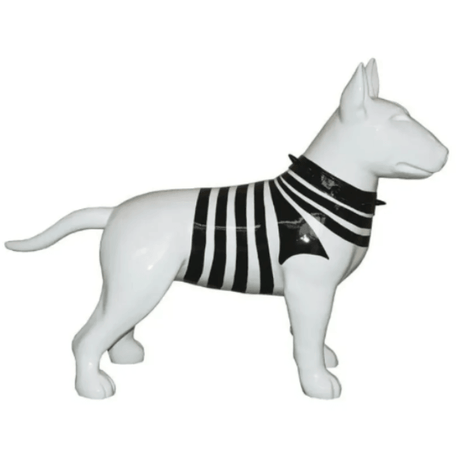 Statue Chien Bull Terrier Animaux Resine - 60cm - Marin Noir - ANIMAUX-RESINE.FR