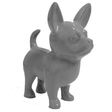 Statue Chien Chihuahua Animaux Resine - 170cm - Gris - ANIMAUX-RESINE.FR