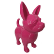 Statue Chien Chihuahua Animaux Resine - 170cm - Rose Fushia - ANIMAUX-RESINE.FR