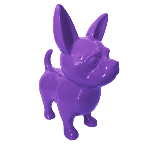 Statue Chien Chihuahua Animaux Resine - 170cm - Violet - ANIMAUX-RESINE.FR