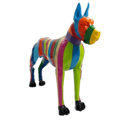 Statue Chien Dogue Allemand Animaux Resine - 120cm - Berlingot - ANIMAUX-RESINE.FR