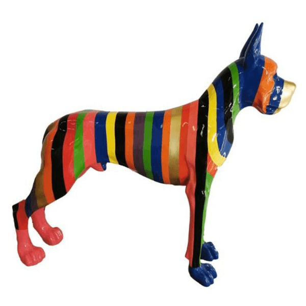 Statue Chien Dogue Allemand Animaux Resine - 120cm - Berlingot Multi - ANIMAUX-RESINE.FR