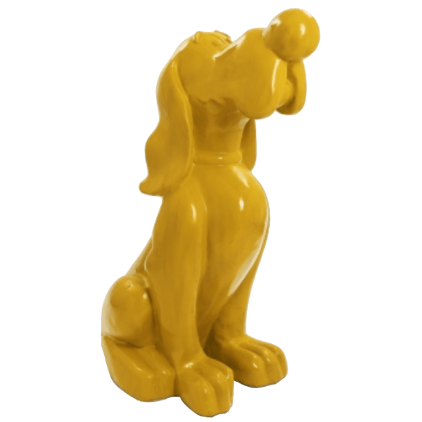 Statue Chien Snoopy Animaux Resine - 160cm - Jaune - ANIMAUX-RESINE.FR