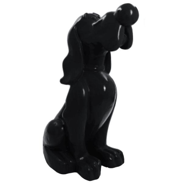 Statue Chien Snoopy Animaux Resine - 160cm - Noir - ANIMAUX-RESINE.FR