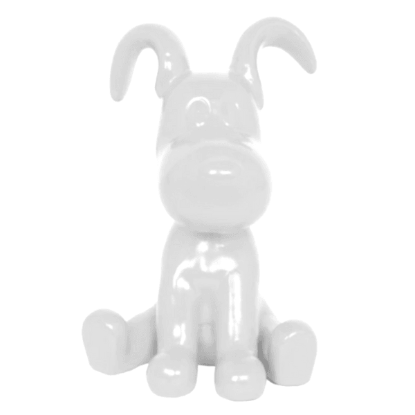 Statue Chien Snoopy Animaux Resine - 30cm - Blanc - ANIMAUX-RESINE.FR