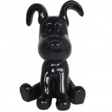 Statue Chien Snoopy Animaux Resine - 30cm - Noir - ANIMAUX-RESINE.FR