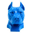 Statue Chien Staff Bull Animaux Resine - 35cm - Bleu - ANIMAUX-RESINE.FR