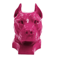 Statue Chien Staff Bull Animaux Resine - 35cm - Rose Fushia - ANIMAUX-RESINE.FR