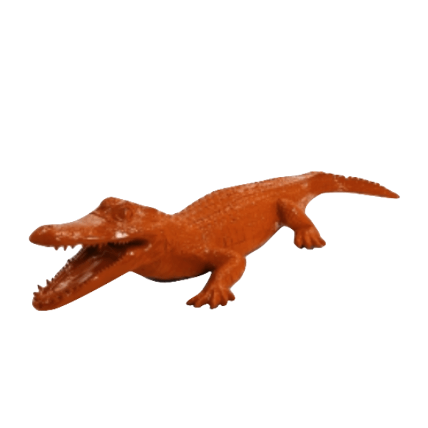 Statue Crocodile Animaux Resine - 215cm - Orange - ANIMAUX-RESINE.FR