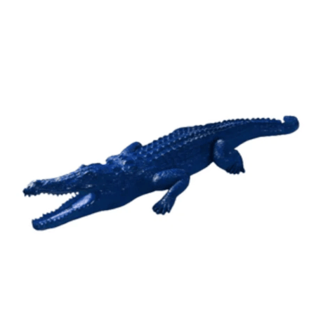 Statue Crocodile Animaux Resine - 320cm - Bleu Nuit - ANIMAUX-RESINE.FR