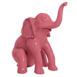 Statue Elephant Animaux Resine - 140cm - Rose Clair - ANIMAUX-RESINE.FR