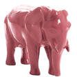 Statue Elephant Animaux Resine - 30cm - Rose Clair - ANIMAUX-RESINE.FR