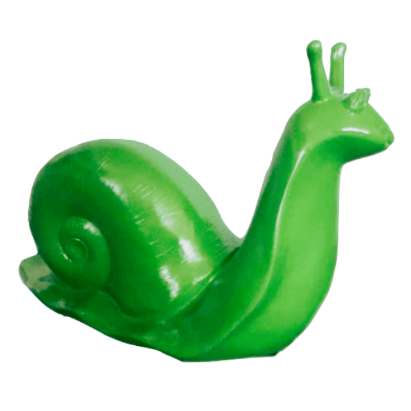 Statue Escargot Animaux Resine - 100cm - Vert - ANIMAUX-RESINE.FR