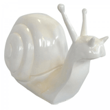 Statue Escargot Animaux Resine - 50cm - Blanc - ANIMAUX-RESINE.FR