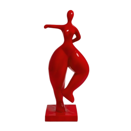 Statue Femme Nana Oeuvre Resine - 135cm - Rouge - ANIMAUX-RESINE.FR