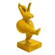 Statue Femme Nana Oeuvre Resine - 55cm - Jaune - ANIMAUX-RESINE.FR