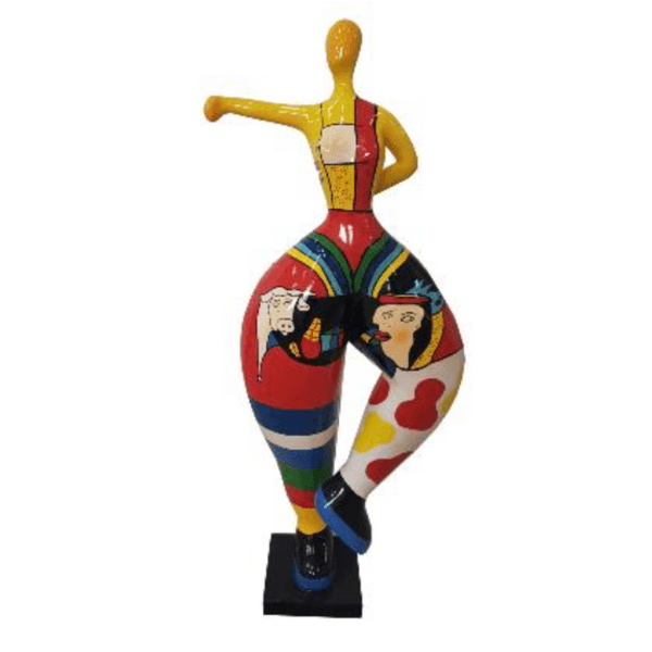 Statue Femme Nana Oeuvre Resine - 85cm - Picasso - ANIMAUX-RESINE.FR