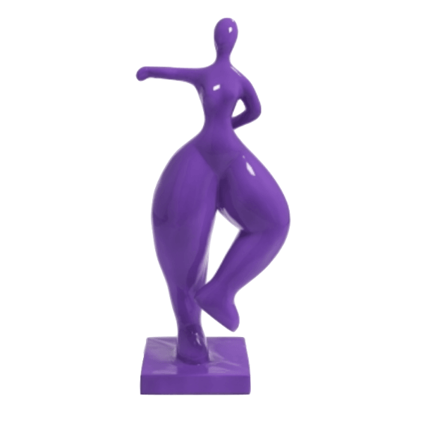 Statue Femme Nana Oeuvre Resine - 85cm - Violet - ANIMAUX-RESINE.FR