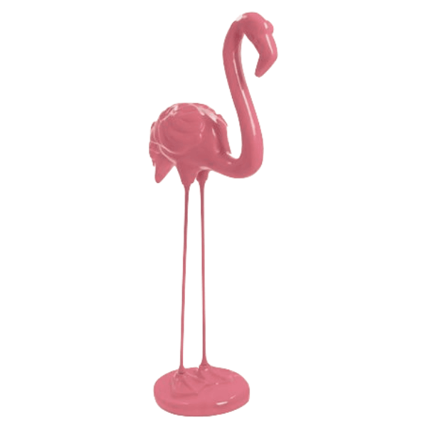 Statue Flamant Rose Animaux Resine - 110cm - Rose Clair - ANIMAUX-RESINE.FR