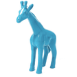 Statue Girafe Animaux Resine - 110cm - Bleu Ciel - ANIMAUX-RESINE.FR