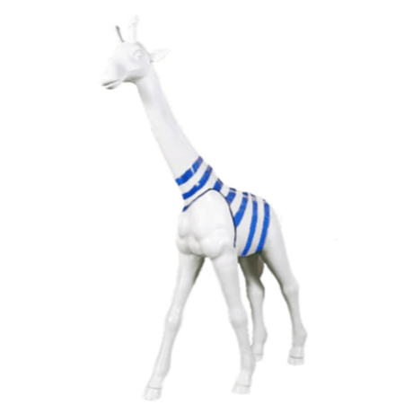 Statue Girafe Animaux Resine - 150cm - Marin Bleu - ANIMAUX-RESINE.FR