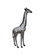 Statue Girafe Animaux Resine - 210cm - Argenté - ANIMAUX-RESINE.FR