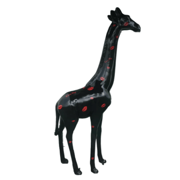 Statue Girafe Animaux Resine - 210cm - Bisous - ANIMAUX-RESINE.FR