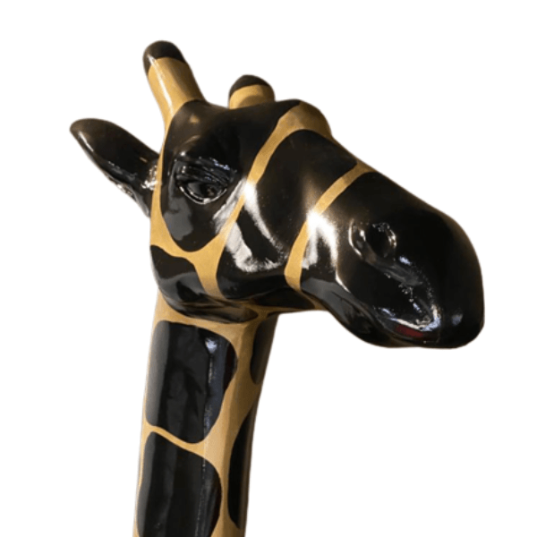 Statue Girafe Animaux Resine - 210cm - Ecaille dorée - ANIMAUX-RESINE.FR