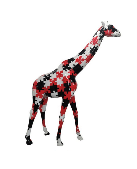 Statue Girafe Animaux Resine - 320cm - Puzzle - ANIMAUX-RESINE.FR