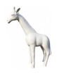 Statue Girafe Animaux Resine - 50cm - Blanc - ANIMAUX-RESINE.FR