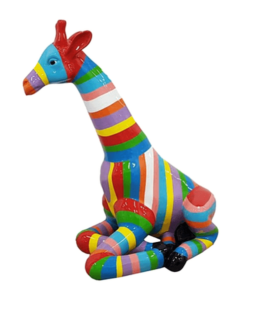 Statue Girafe Animaux Resine - 90cm - Candy - ANIMAUX-RESINE.FR