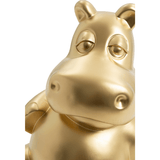 Statue Hippopotame Animaux Resine - 100cm - Doré - ANIMAUX-RESINE.FR