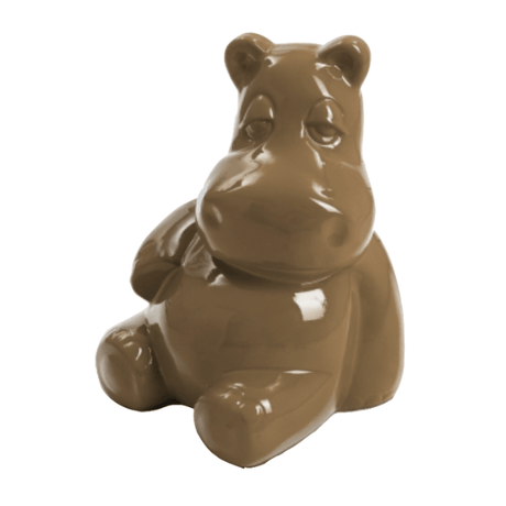 Statue Hippopotame Animaux Resine - 100cm - Marron - ANIMAUX-RESINE.FR