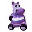 Statue Hippopotame Animaux Resine - 100cm - Tagada Violet - ANIMAUX-RESINE.FR