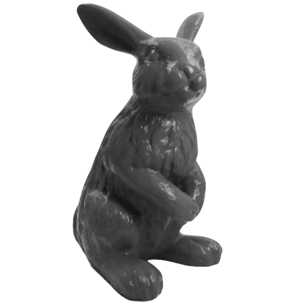 Statue Lapin Animaux Resine - 115cm - Gris - ANIMAUX-RESINE.FR