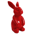 Statue Lapin Animaux Resine - 60cm - Rouge - ANIMAUX-RESINE.FR