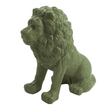 Statue Lion Animaux Resine - 65cm - Vert Kaki - ANIMAUX-RESINE.FR