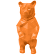 Statue Ours Origami Animaux Resine - 40cm - Orange - ANIMAUX-RESINE.FR