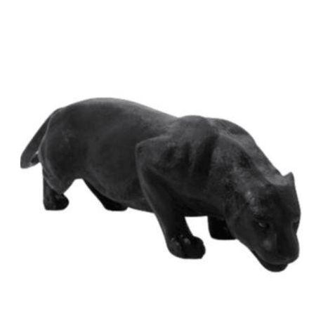 Statue Panthere Animaux Resine - 140cm - Noir - ANIMAUX-RESINE.FR