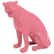 Statue Panthere Animaux Resine - 75cm - Rose Clair - ANIMAUX-RESINE.FR