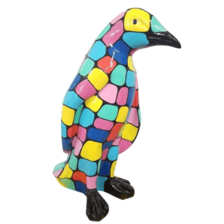 Statue Pingouin Animaux Resine - 70cm -Dragibus Multi - ANIMAUX-RESINE.FR