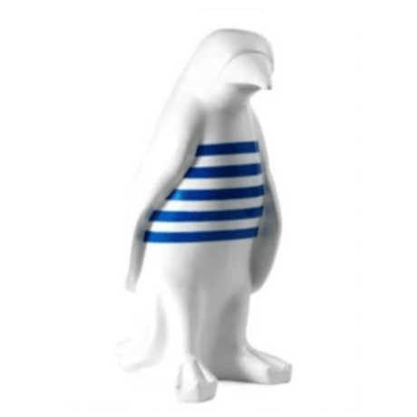 Statue Pingouin Animaux Resine - 70cm - Marin Bleu - ANIMAUX-RESINE.FR
