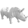 Statue Rhinoceros Animaux Resine - 180cm - Blanc - ANIMAUX-RESINE.FR